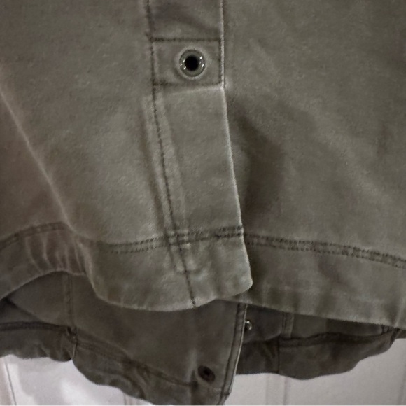 Anthropologie Marrakech Green Sleeveless Zip Up Vest Jacket Pockets Cotton  Sz S - Picture 4 of 9